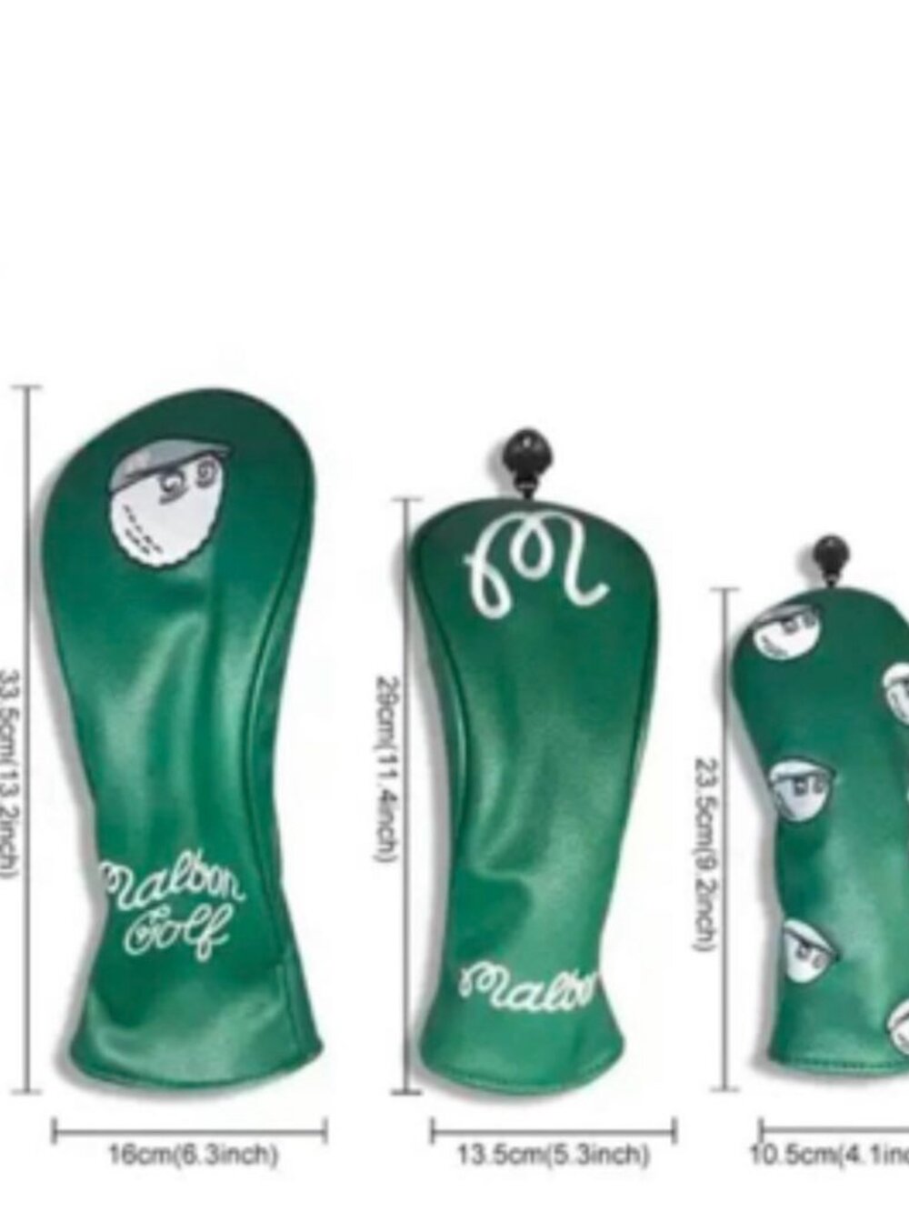 Malbon 2026 New Golf Wood Head Covers, Universal Driver Club Head Protector